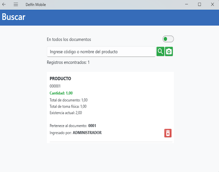 Buscar en toma física