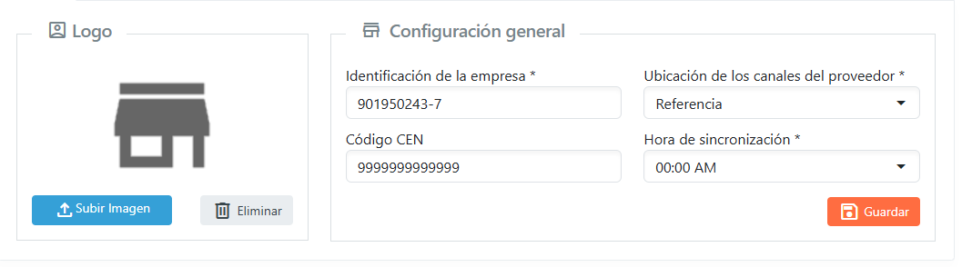 Configuración de la empresa