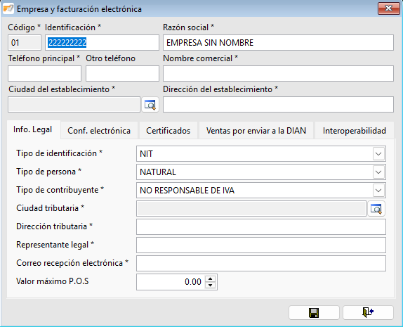Configuración legal