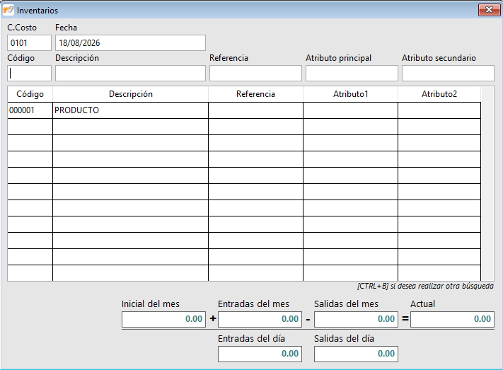 Inventarios
