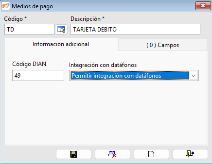 Configuración de medios de pago