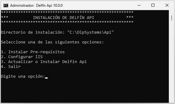 Opciones de instalación