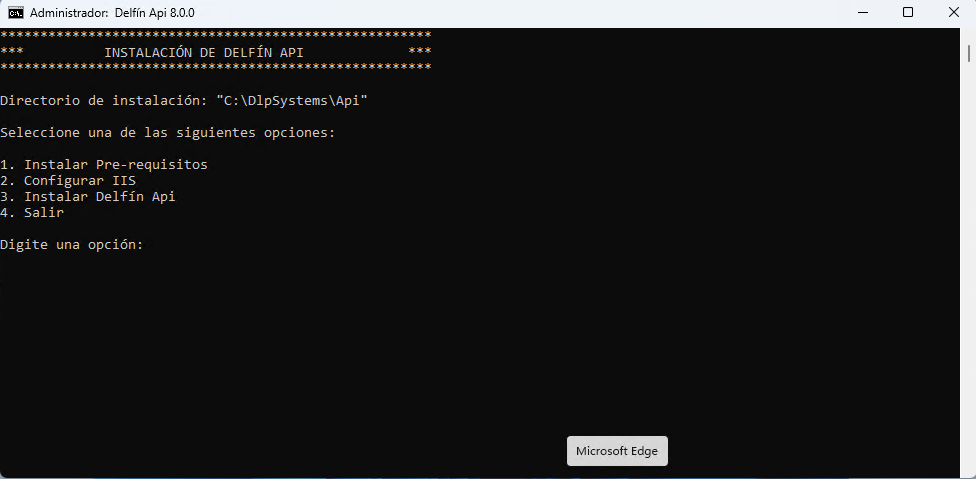 Opciones de instalación
