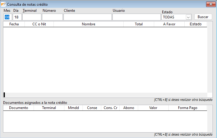 Notas credito