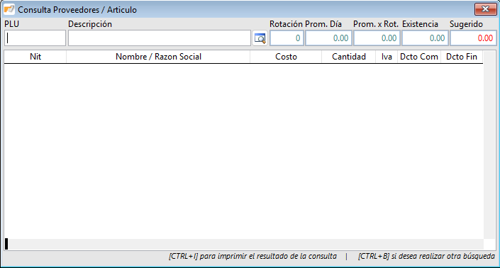 Proveedores de un producto