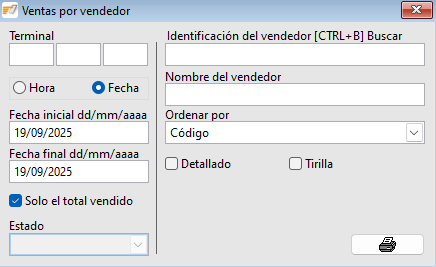 Ventas por vendedores